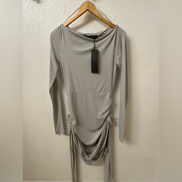 NWT Lioness Glory Mini Dress in Grey Size Medium - Picture 3 of 7